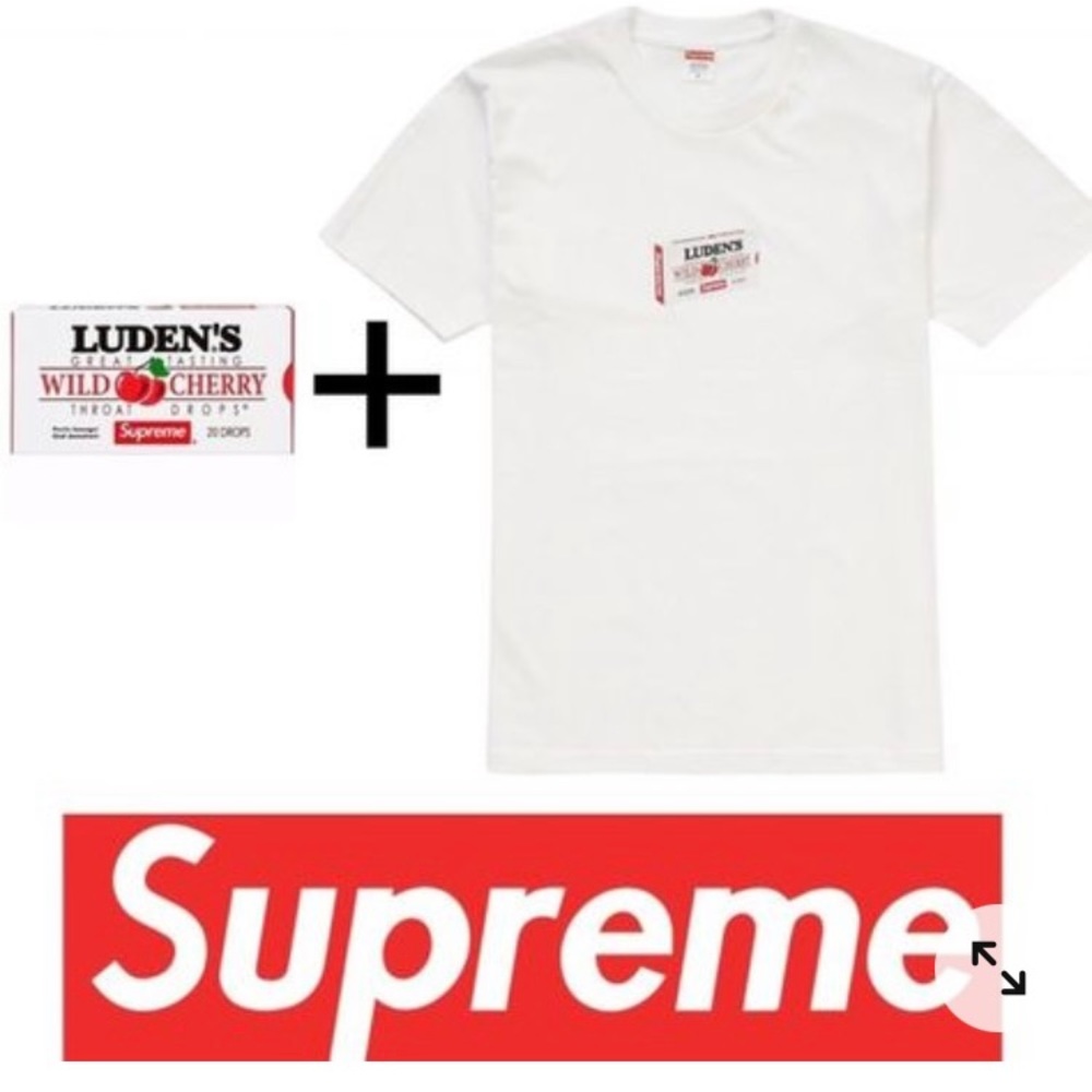 Supreme Ludens Wild Cherry Throat Drops T-Shirts.